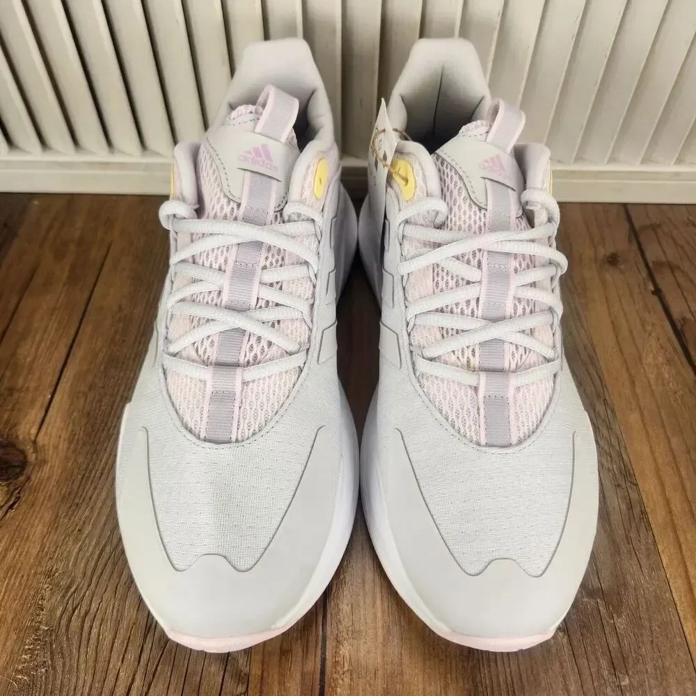 Adidas Bounce Alphaedge+ IF7286 Womens Size 9.5 Gray Pink Running Sneakers Shoes